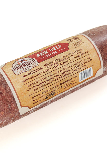 2# Raw Beef Pet Food