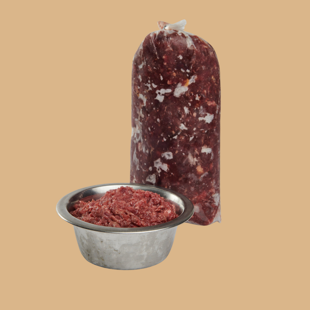 IN STOCK!! 2# Raw Beef Dog Food (Contact Us Directly To Order)